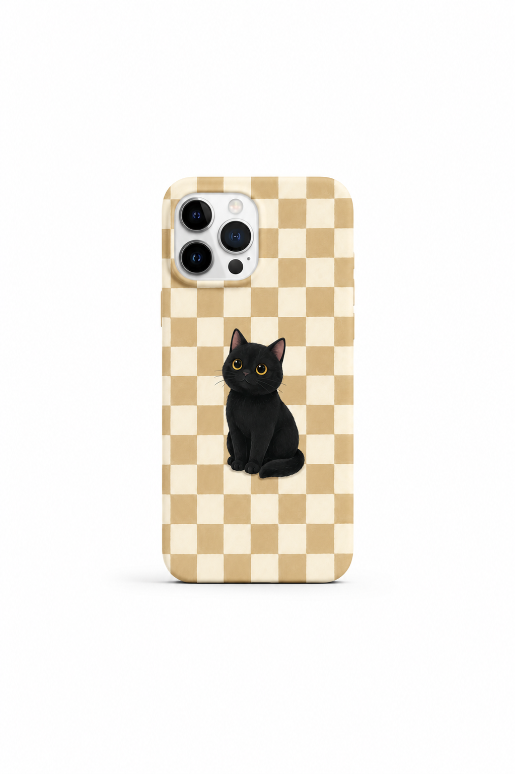 MOOD | YELLOW CHECKERED BLACK CAT CASE 56